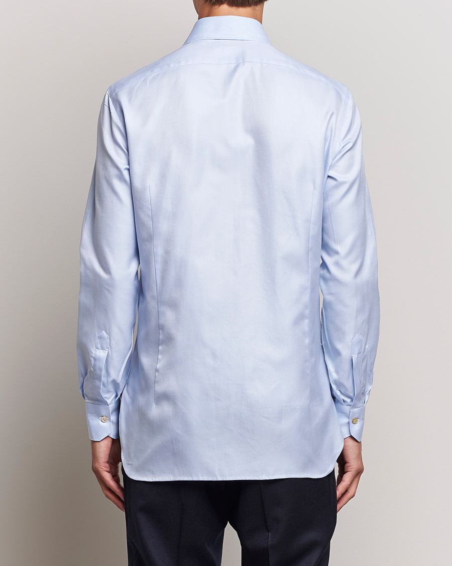 Herren | Hemden | Kiton | Slim Fit Royal Oxford Shirt Light Blue
