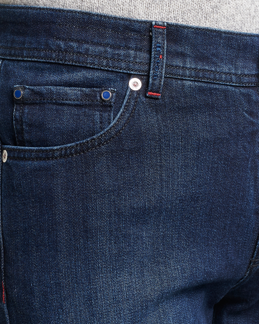 Herren | Jeans | Kiton | Slim Fit Stretch Jeans Medium Blue Wash