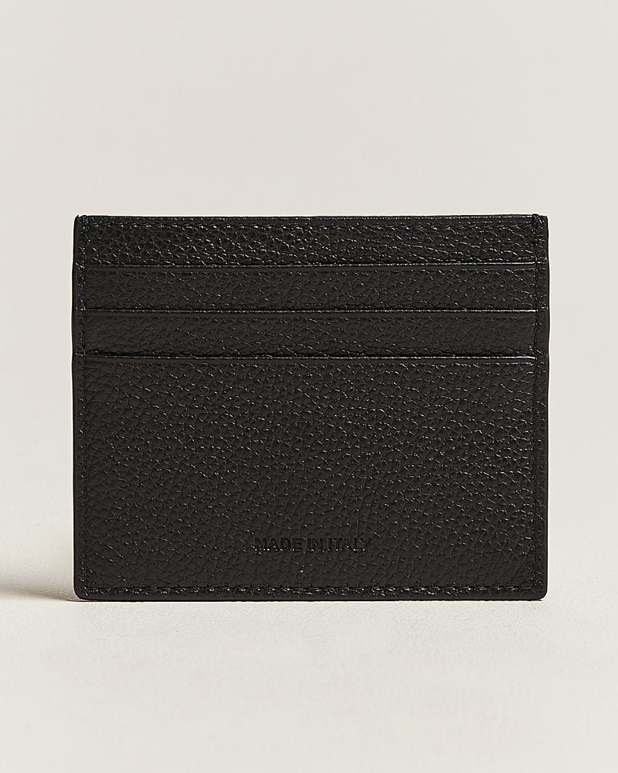 Herren |  | Kiton | Grain Leather Cardholder Black