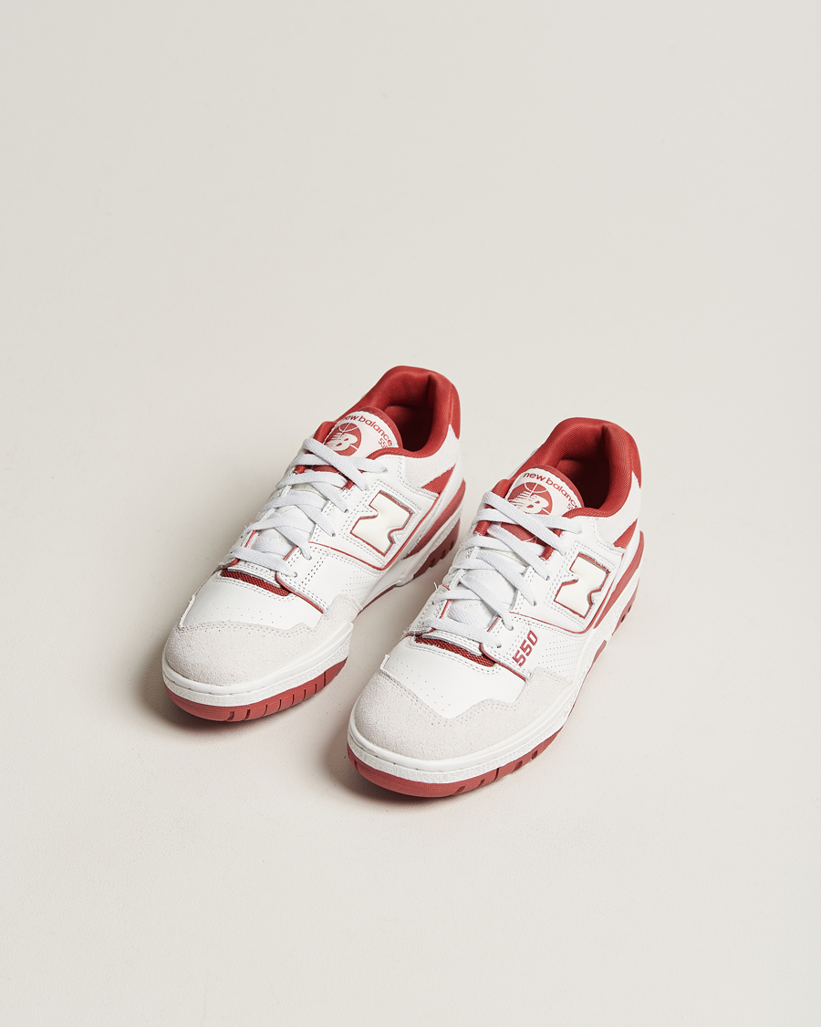 Herren | New Balance | New Balance | 550 Sneakers White/Red