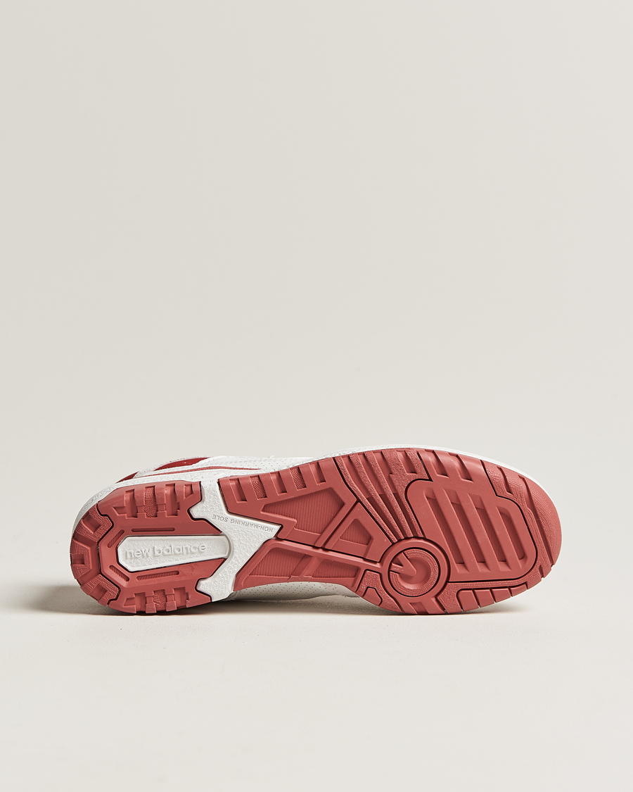 Herren | New Balance 550 Sneakers White/Red | New Balance | 550 Sneakers White/Red