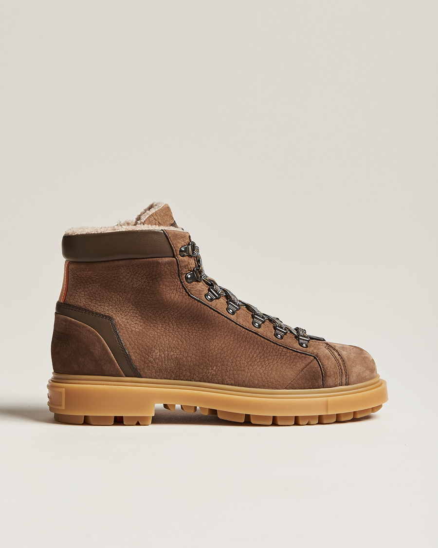 Herren | Schuhe | Santoni | St Moritz Winter Boots Brown Nubuck
