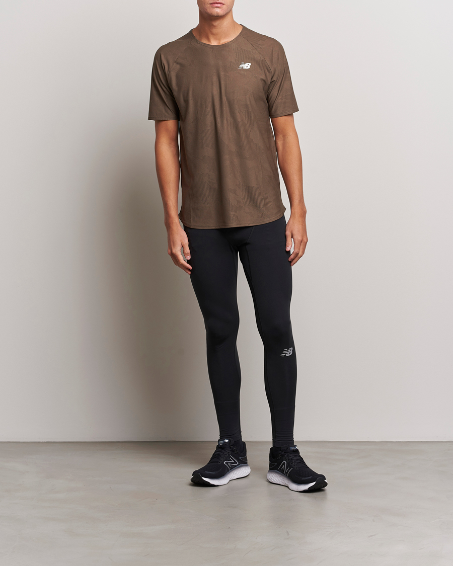 Herren | T-Shirts | New Balance Running | Q Speed Jacquard T-Shirt Dark Mushroom