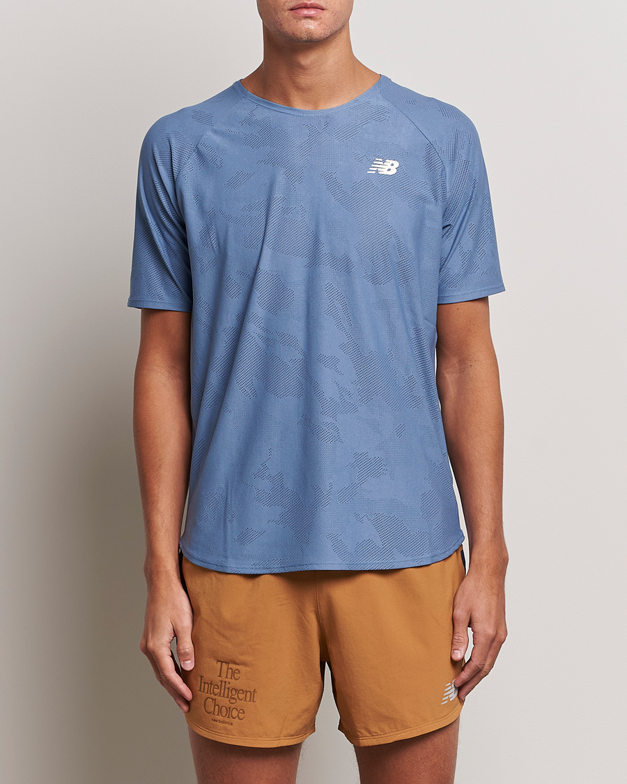 Herren | Kleidung | New Balance Running | Q Speed Jacquard T-Shirt Mercury Blue