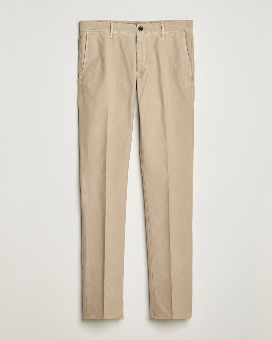 Herren | | Incotex | Slim Fit Garment Dyed Slacks Beige
