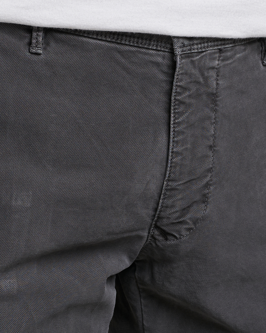 Herren | Hosen | Incotex | Slim Fit Garment Dyed Slacks Dark Grey