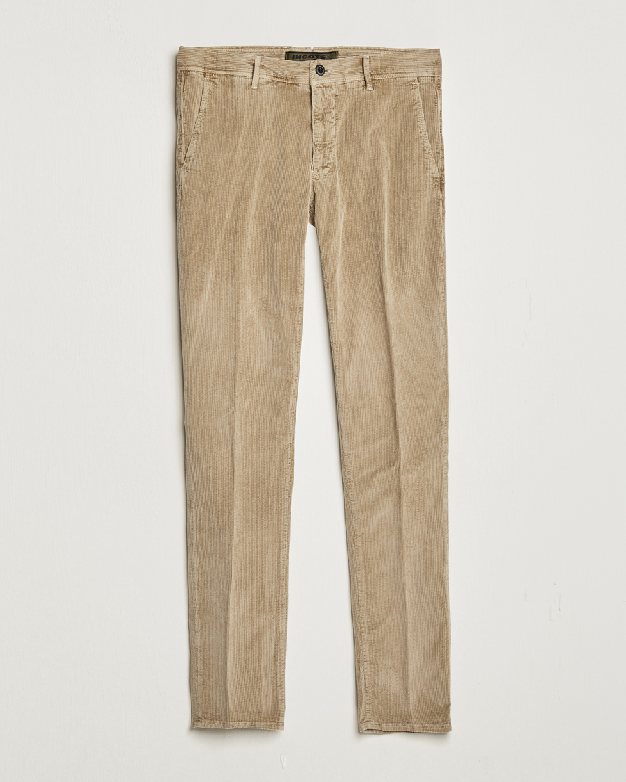 Herren | Hosen | Incotex | Slim Fit Leisure Cord Slacks Beige