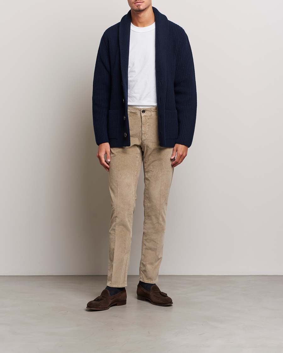 Herren | Hosen | Incotex | Slim Fit Leisure Cord Slacks Beige