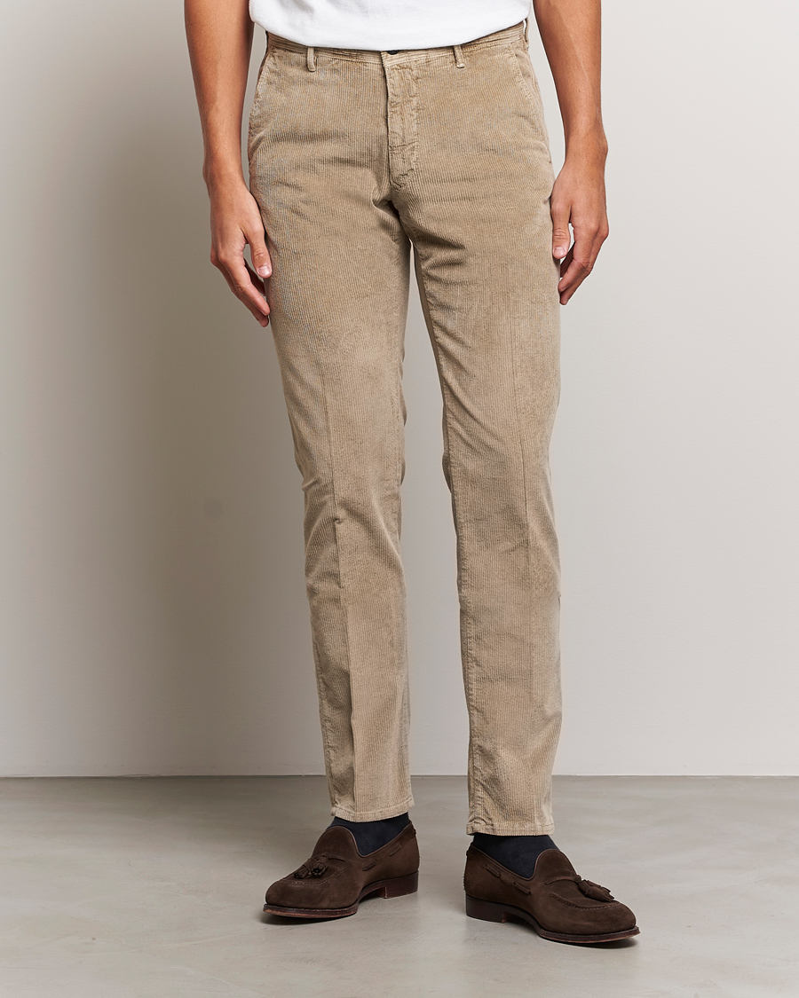 Herren | Hosen | Incotex | Slim Fit Leisure Cord Slacks Beige