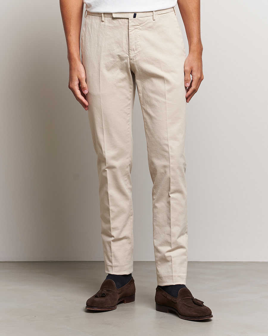 Herren | Chinos | Incotex | Slim Fit Cotton Stretch Chinos Off White