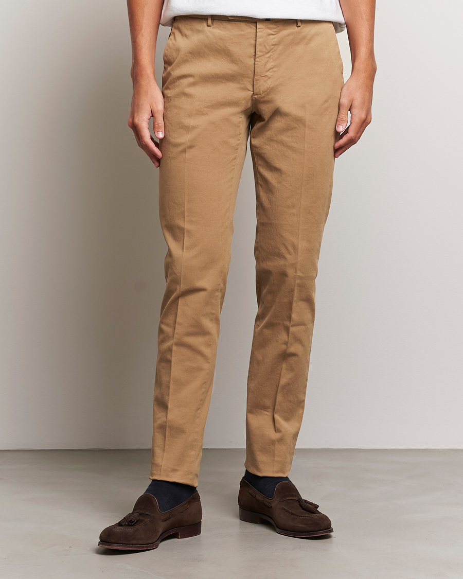 Herren | 60% sale | Incotex | Slim Fit Cotton Stretch Chinos Beige