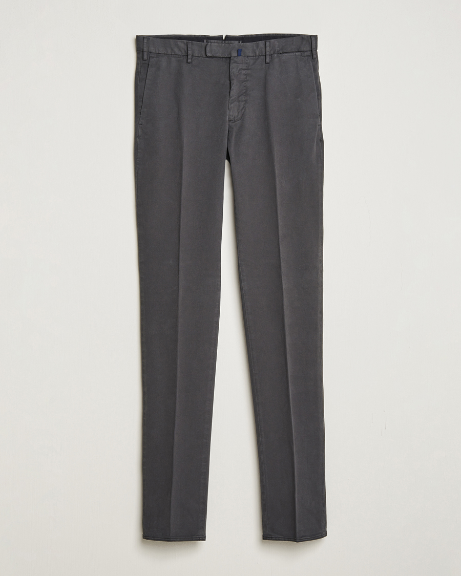 Herren | | Incotex | Slim Fit Cotton Stretch Chinos Dark Grey