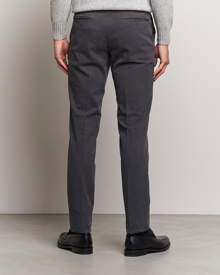 Herren | Hosen | Incotex | Slim Fit Cotton Stretch Chinos Dark Grey