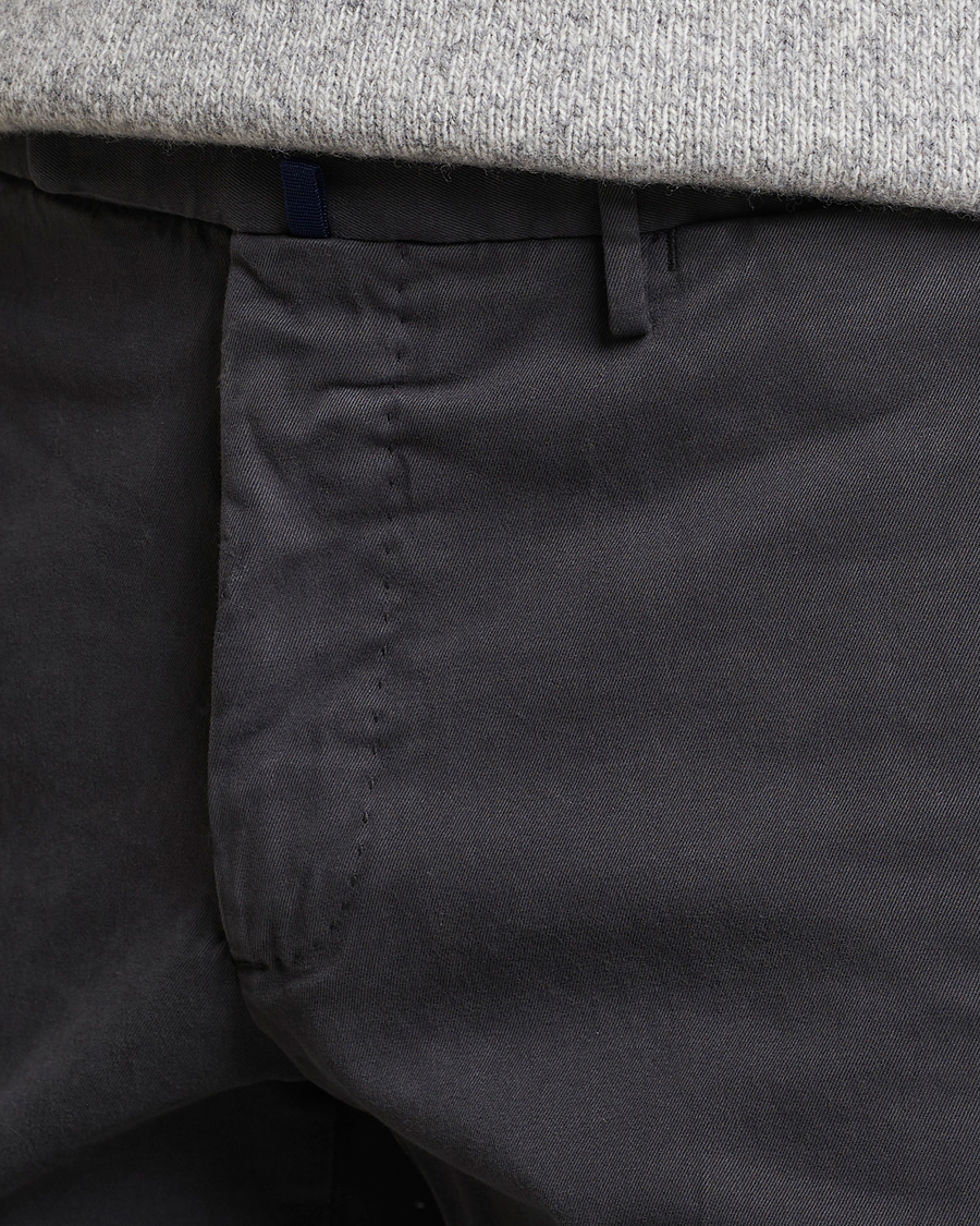 Herren | Hosen | Incotex | Slim Fit Cotton Stretch Chinos Dark Grey