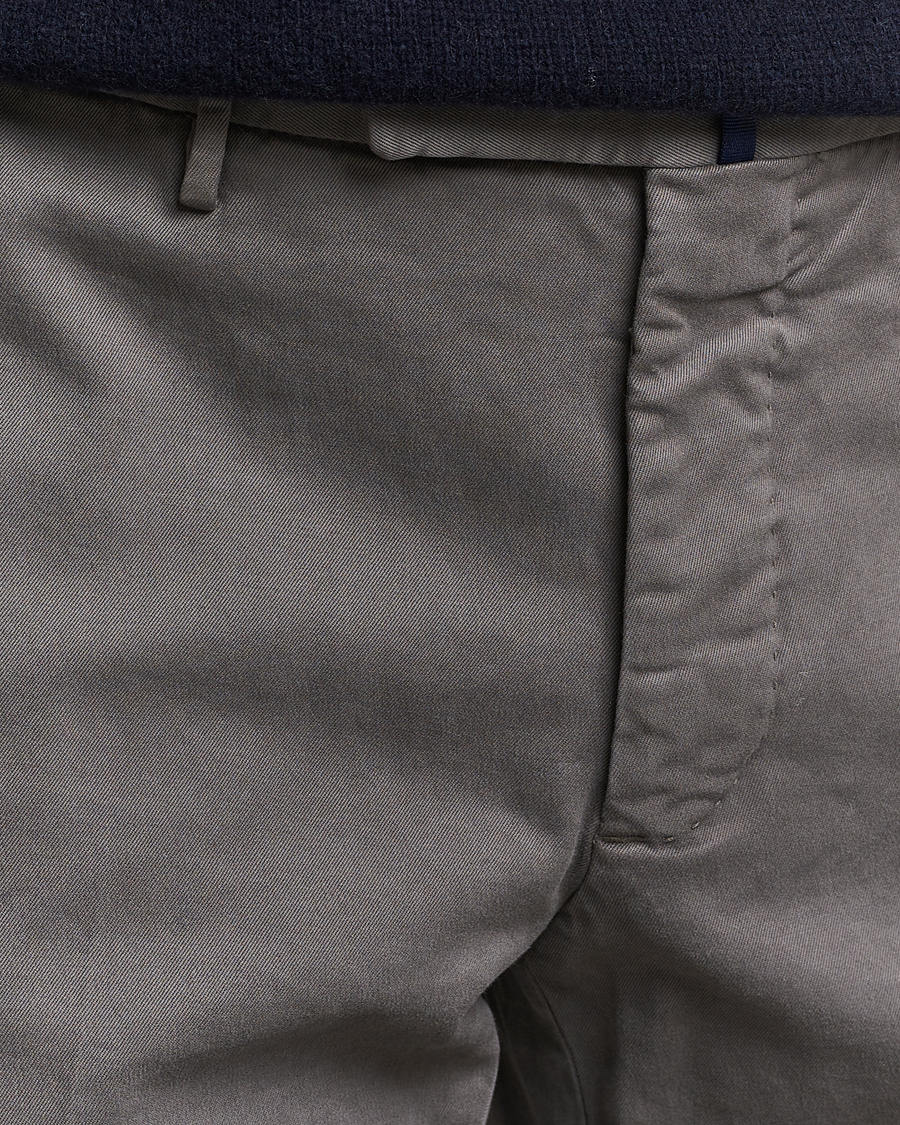 Herren | Hosen | Incotex | Slim Fit Cotton Stretch Chinos Light Grey