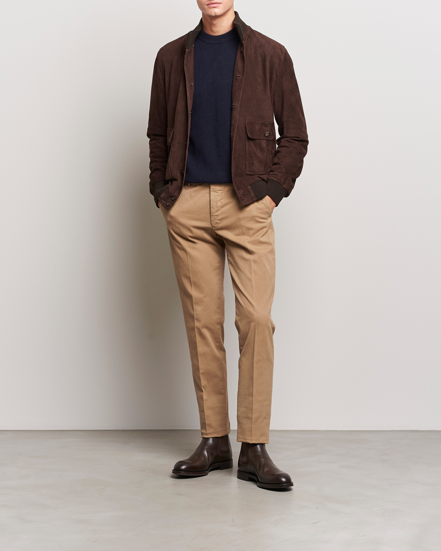 Herren | Hosen | Incotex | Regular Fit Cotton Chinos Beige