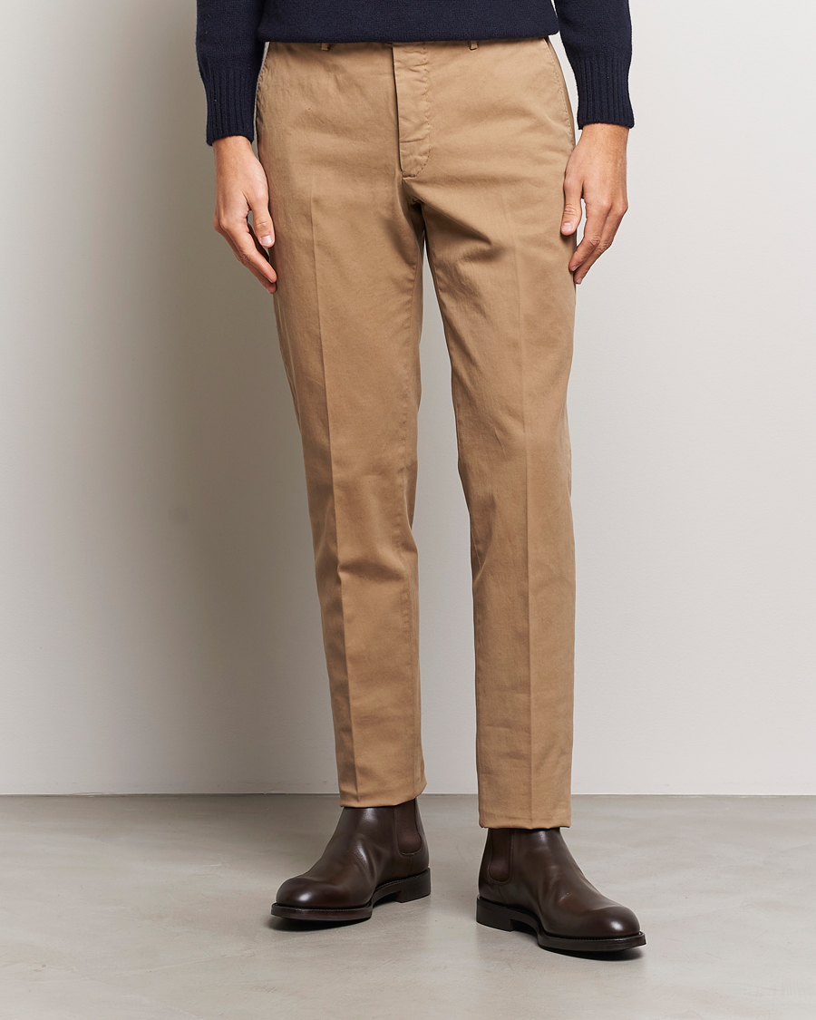 Herren | Hosen | Incotex | Regular Fit Cotton Chinos Beige