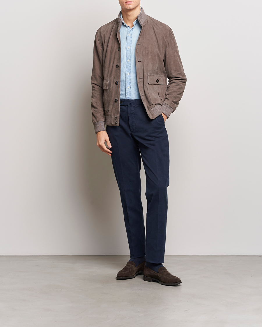 Herren | Hosen | Incotex | Regular Fit Cotton Chinos Navy