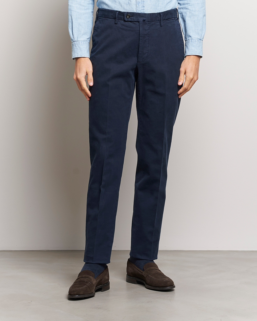 Herren | Slowear | Incotex | Regular Fit Cotton Chinos Navy