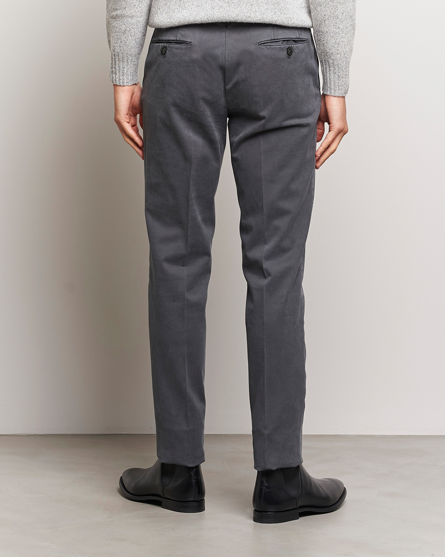 Herren | Hosen | Incotex | Regular Fit Cotton Chinos Dark Grey