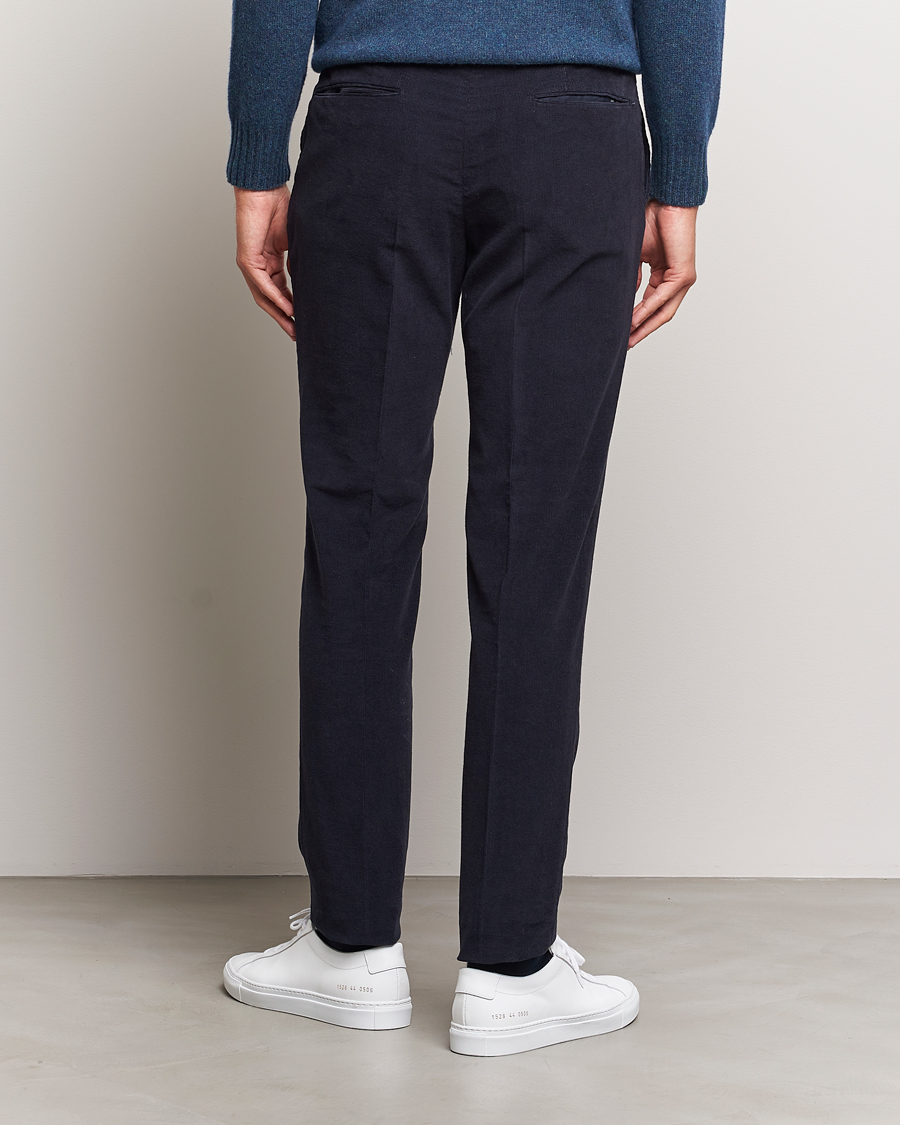 Herren | Hosen | Incotex | Slim Fit Soft Corduroy Trousers Navy