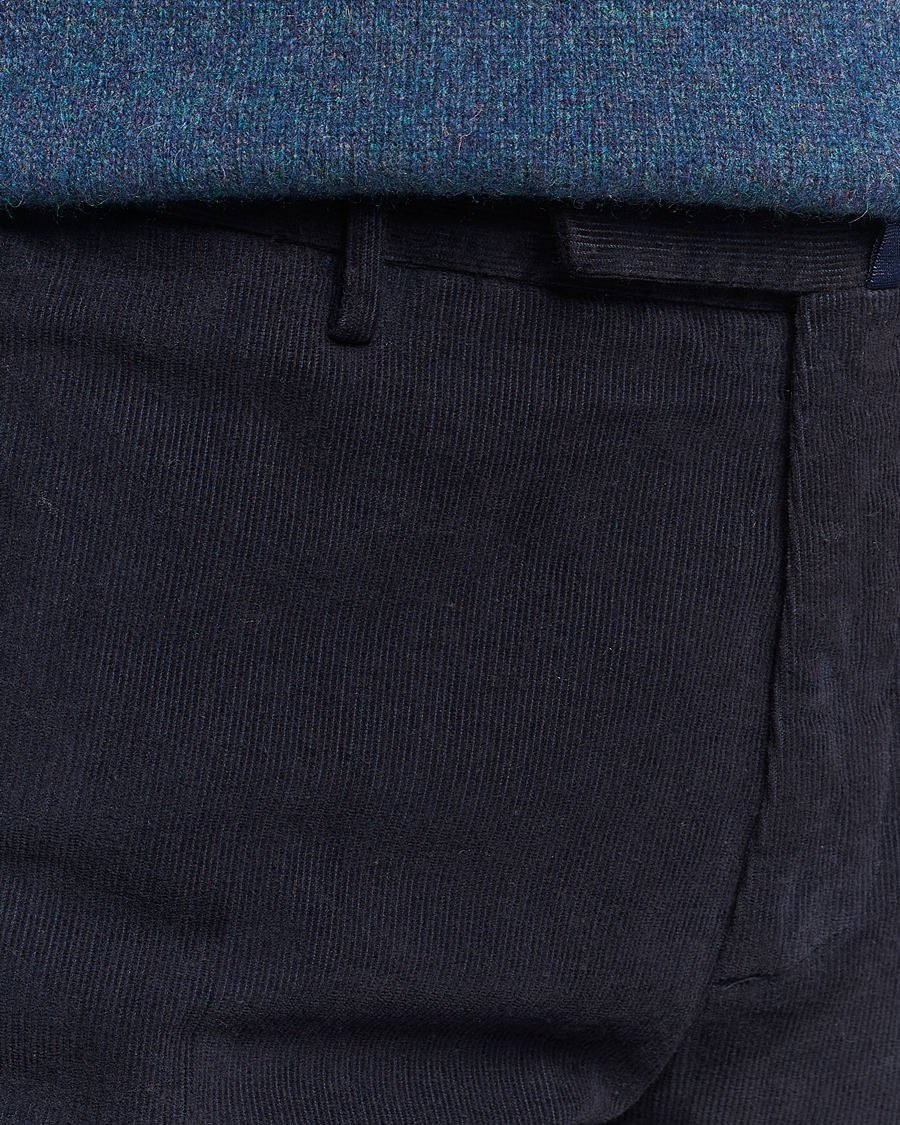 Herren | Hosen | Incotex | Slim Fit Soft Corduroy Trousers Navy
