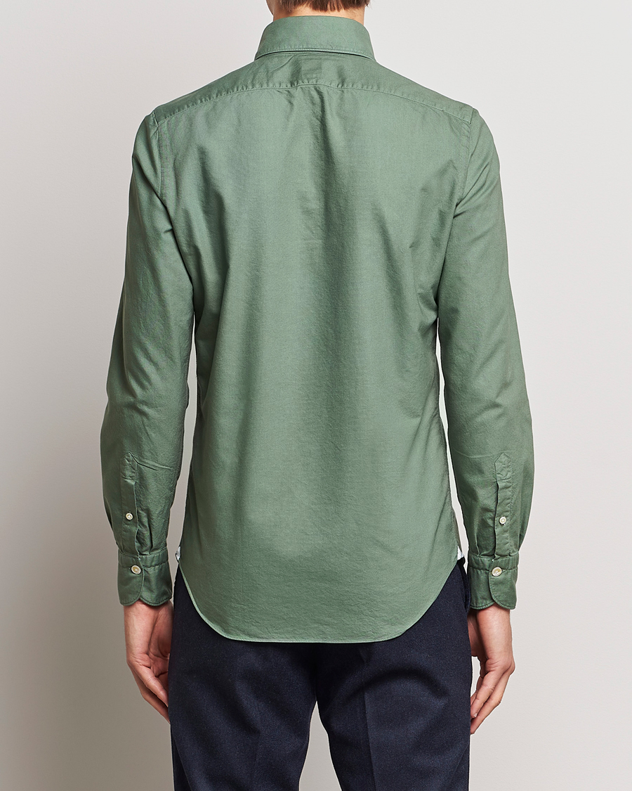 Herren | Hemden | Finamore Napoli | Tokyo Slim Oxford Button Down Shirt Olive