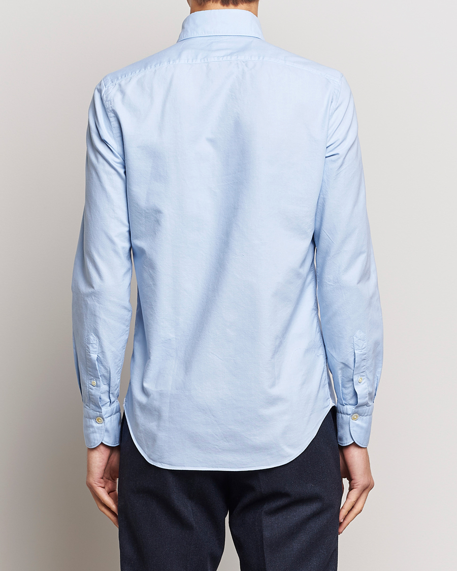 Herren | Hemden | Finamore Napoli | Tokyo Slim Oxford Button Down Shirt Light Blue