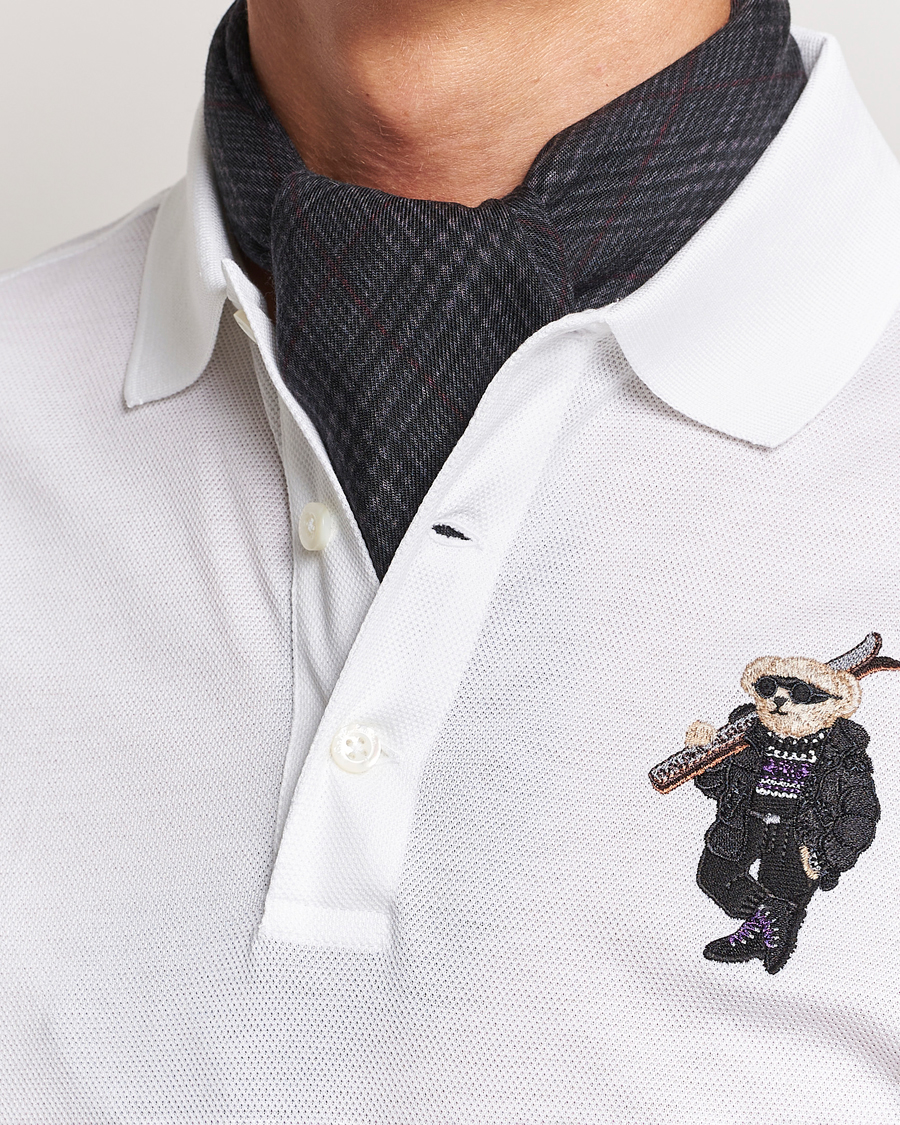 Herren | Ralph Lauren Purple Label Glencheck Wool Scarf Charcoal | Ralph Lauren Purple Label | Glencheck Wool Scarf Charcoal