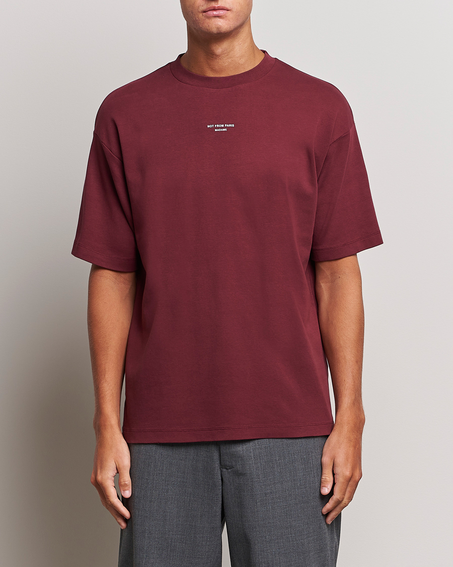 Herren | T-Shirts | Drôle de Monsieur | Classic NFPM T-Shirt Wine