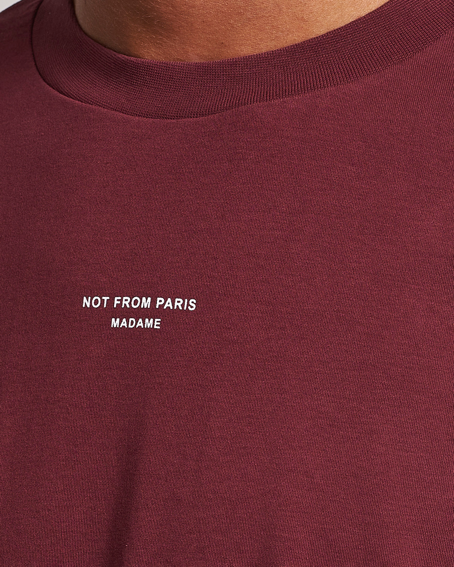 Herren | T-Shirts | Drôle de Monsieur | Classic NFPM T-Shirt Wine