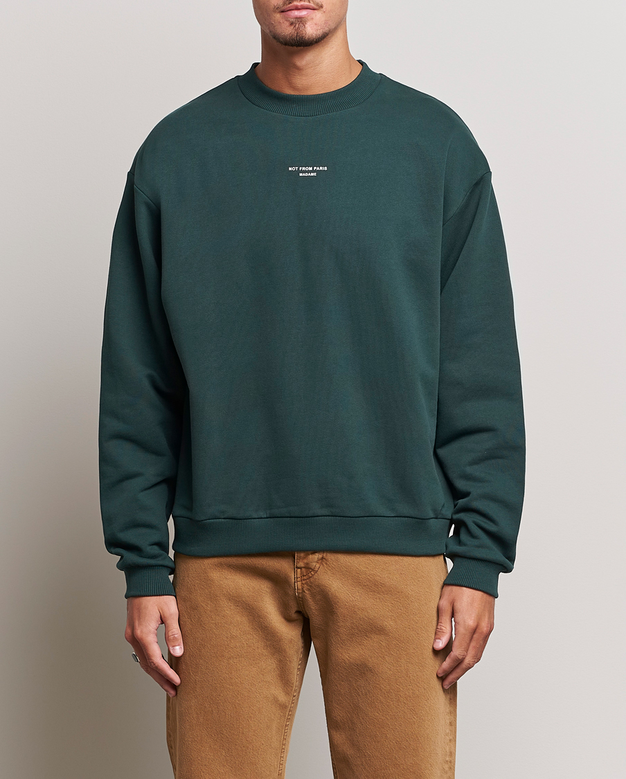 Herren | Drôle de Monsieur | Drôle de Monsieur | Classic NFPM Sweatshirt Dark Green