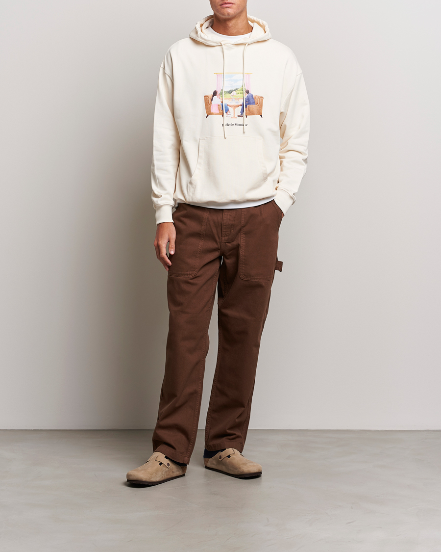 Herren | Pullover | Drôle de Monsieur | Voyage Hoodie Cream