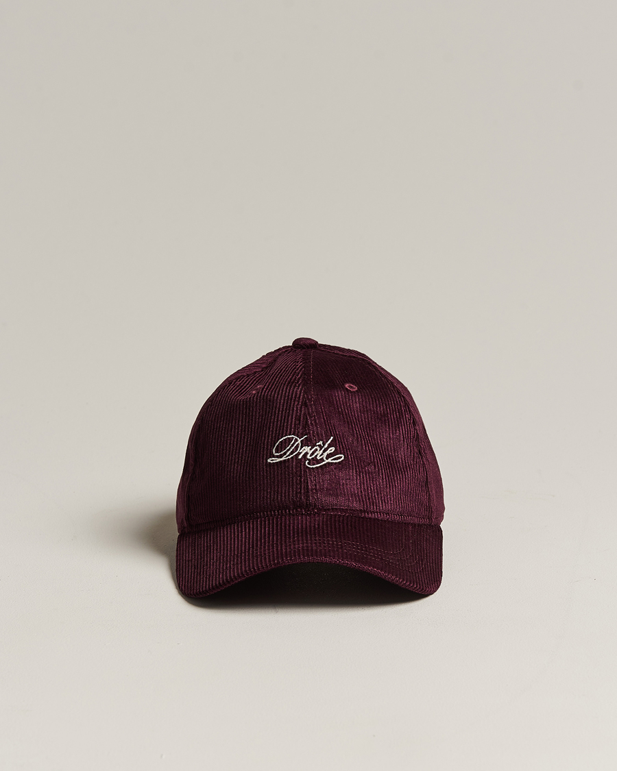 Herren | | Drôle de Monsieur | Signature Corduroy Cap Wine
