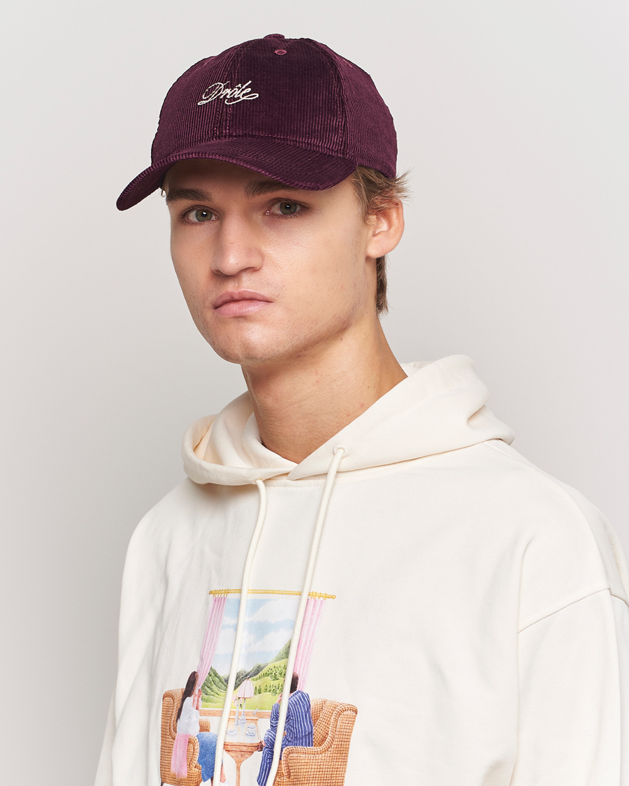 Herren | | Drôle de Monsieur | Signature Corduroy Cap Wine