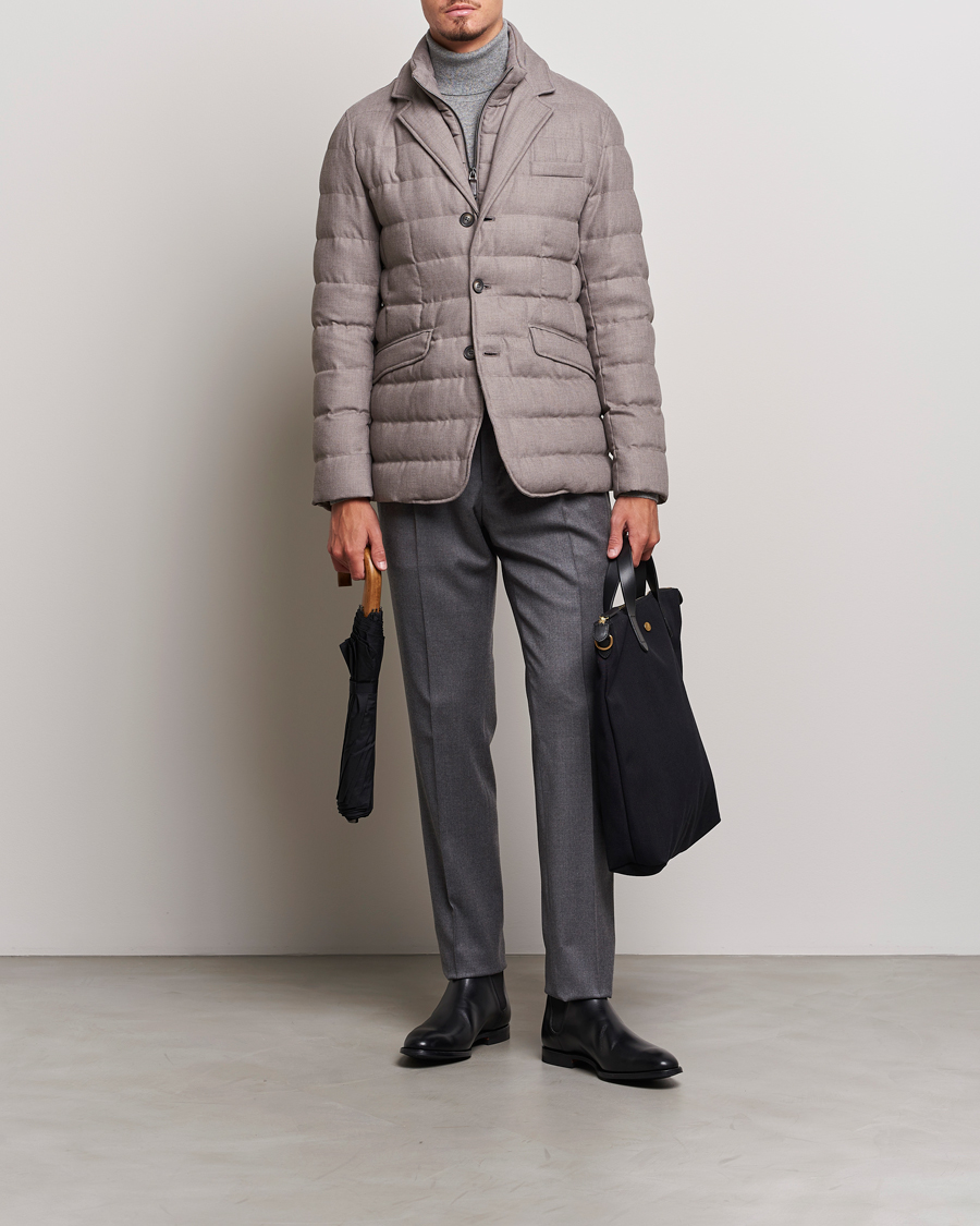 Herren | Jacken | Herno | Flannel Down Blazer Beige