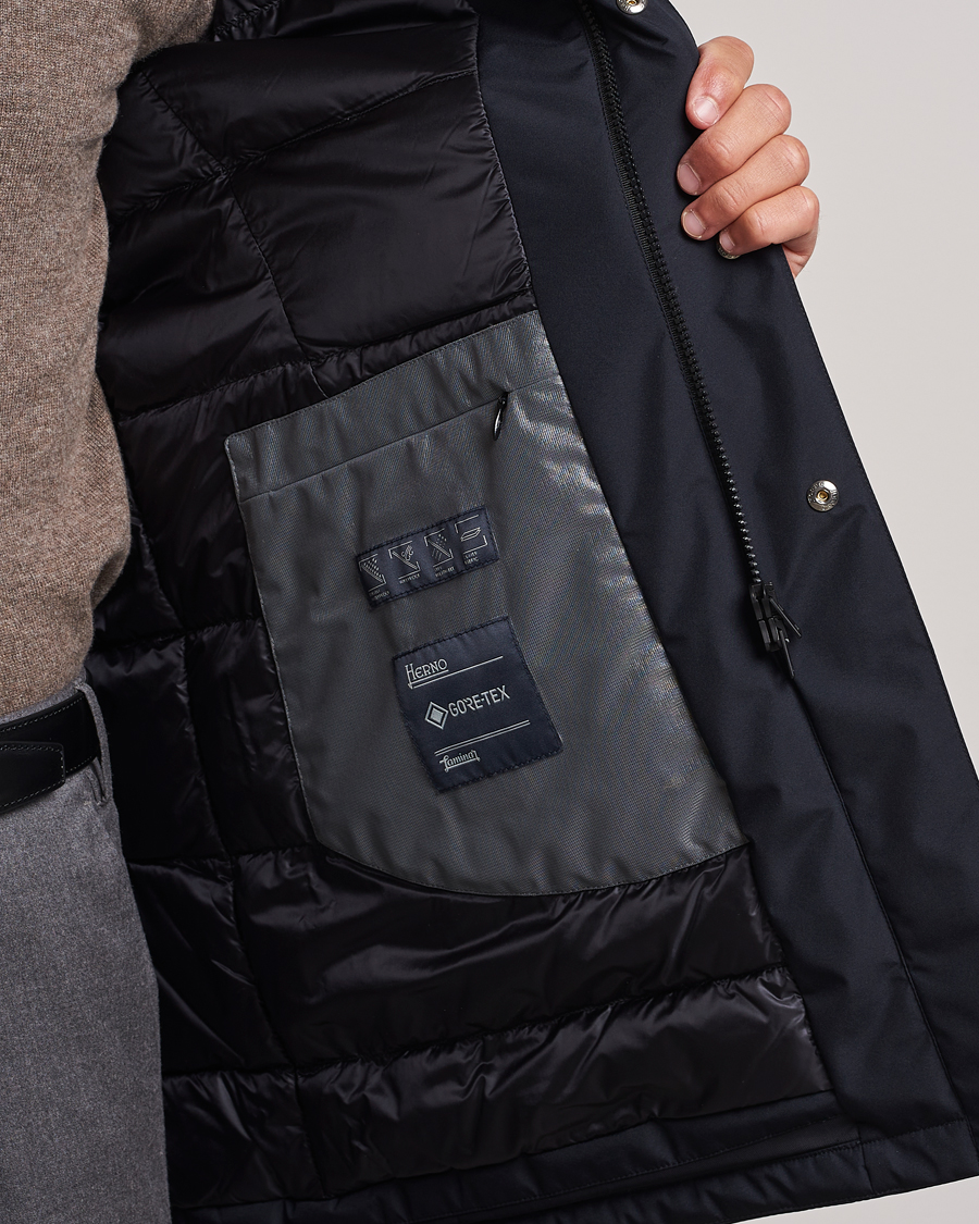 Herren | Jacken | Herno | Laminar Goretex Down Coat Navy