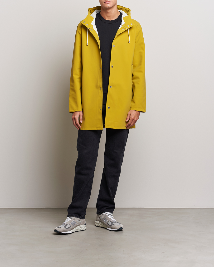 Herren | Jacken | Stutterheim | Stockholm Raincoat Suede Gold