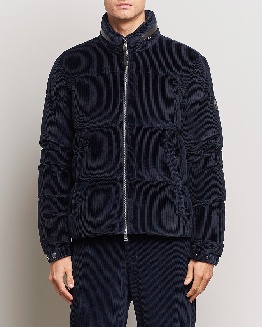 Herren |  | Moncler | Besbre Corduroy Down Jacket Navy