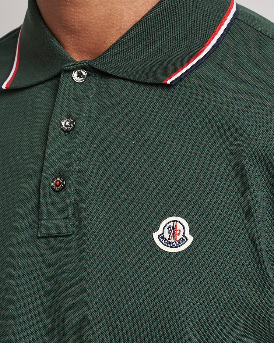 Herren | Poloshirts | Moncler | Contrast Rib Polo Military Green