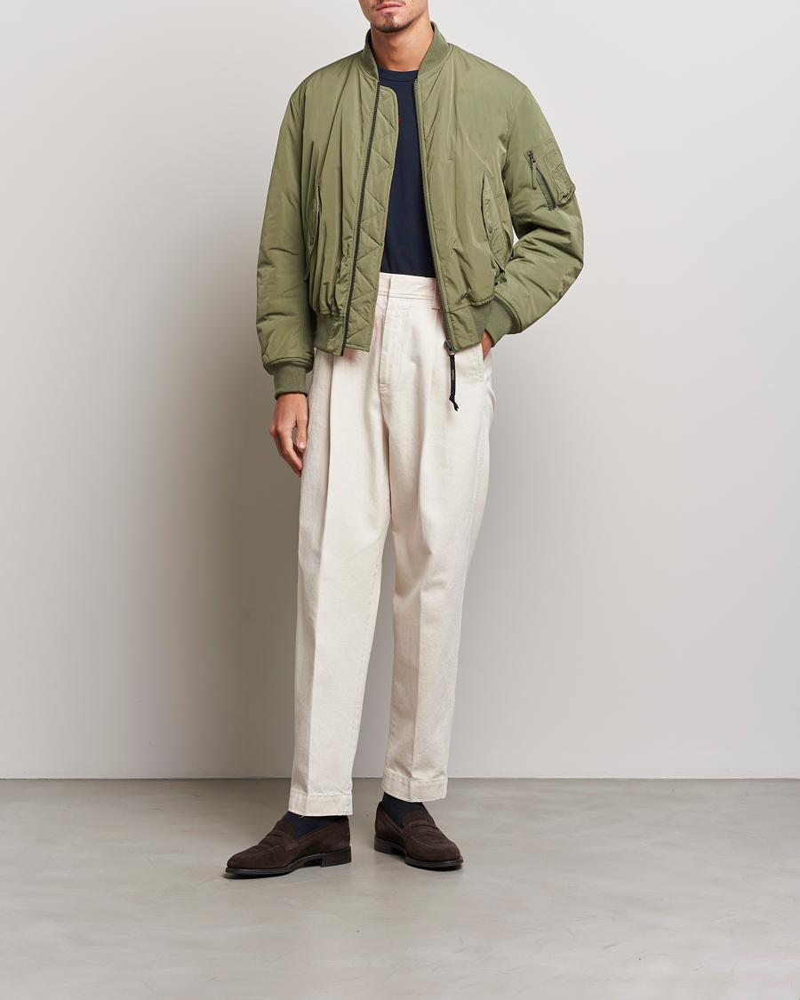 Herren | Jacken | Aspesi | Gunner Nylon Flight Bomber Olive