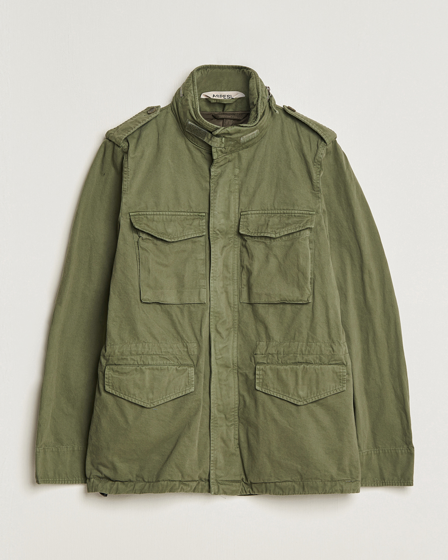 Herren | Feldjacken | Aspesi | Lined Cotton Field Jacket Military