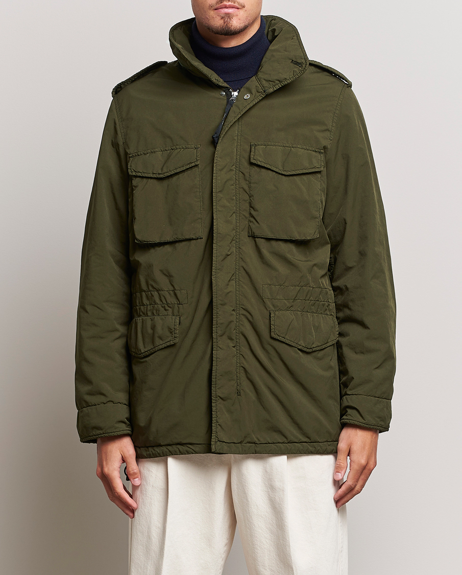 Herren | Jacken | Aspesi | Garment Dyed Field Jacket Dark Military