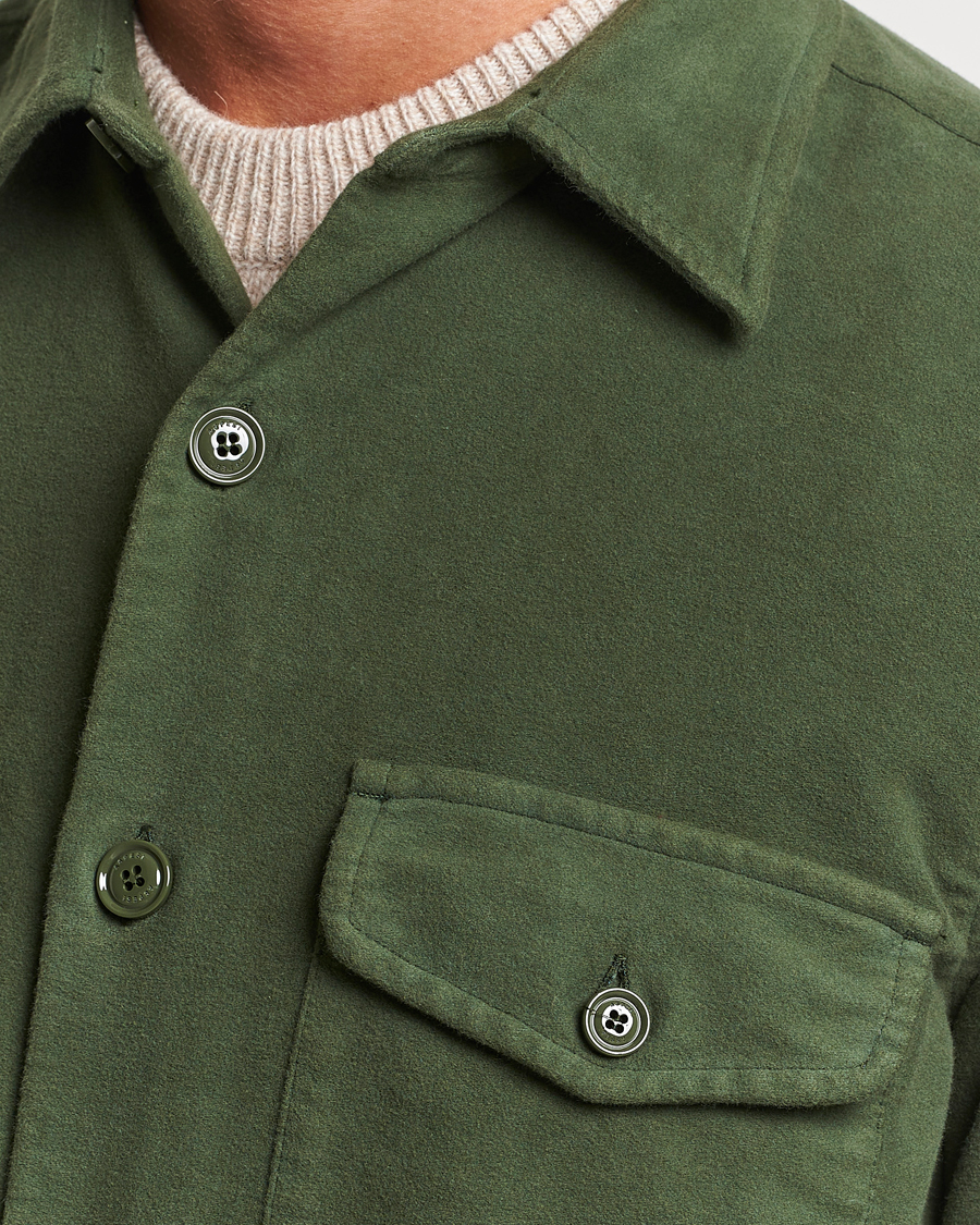 Herren | Jacken | Aspesi | Moleskine Shirt Jacket Dark Military