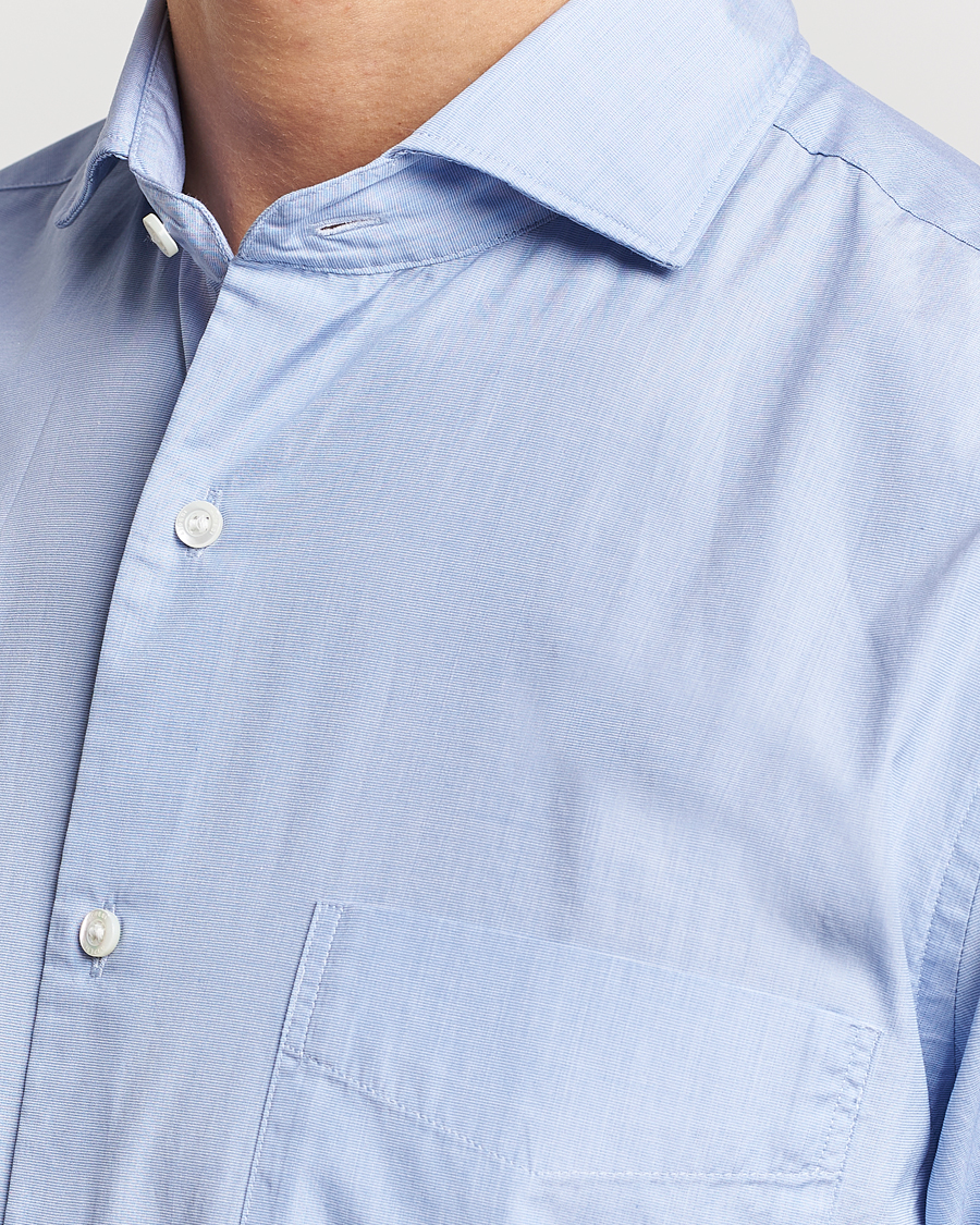 Herren | Hemden | Aspesi | Striped Poplin Shirt Light Blue