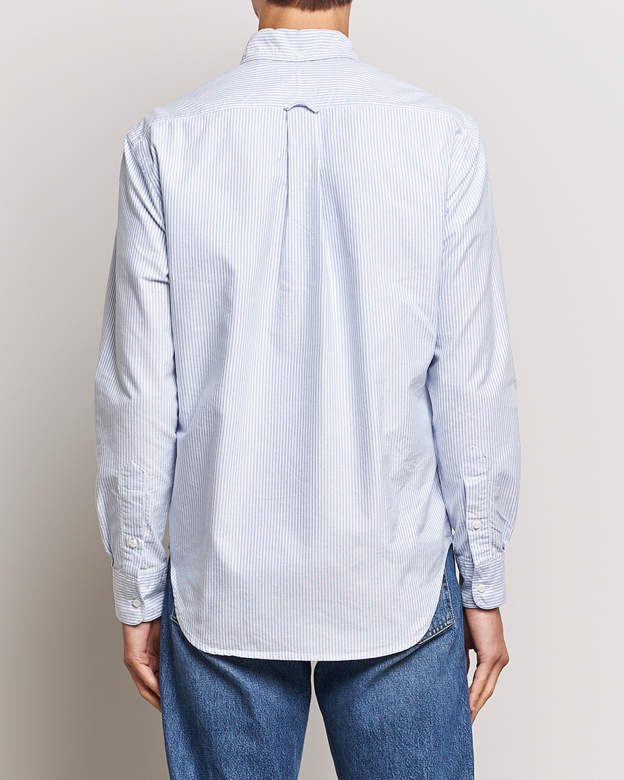 Herren | Hemden | Gitman Vintage | Button Down Striped Oxford Shirt Light Blue