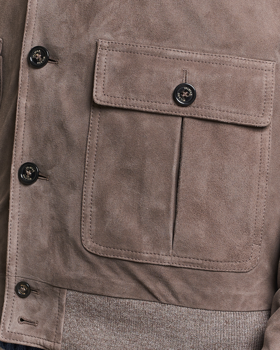 Herren | Jacken | Valstar | Valstarino Suede Jacket Stone