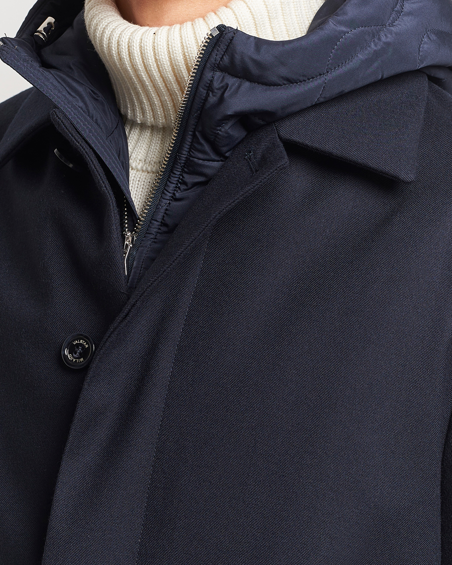 Herren | Jacken | Valstar | Waterproof 2-in-1 Flannel Overcoat Navy