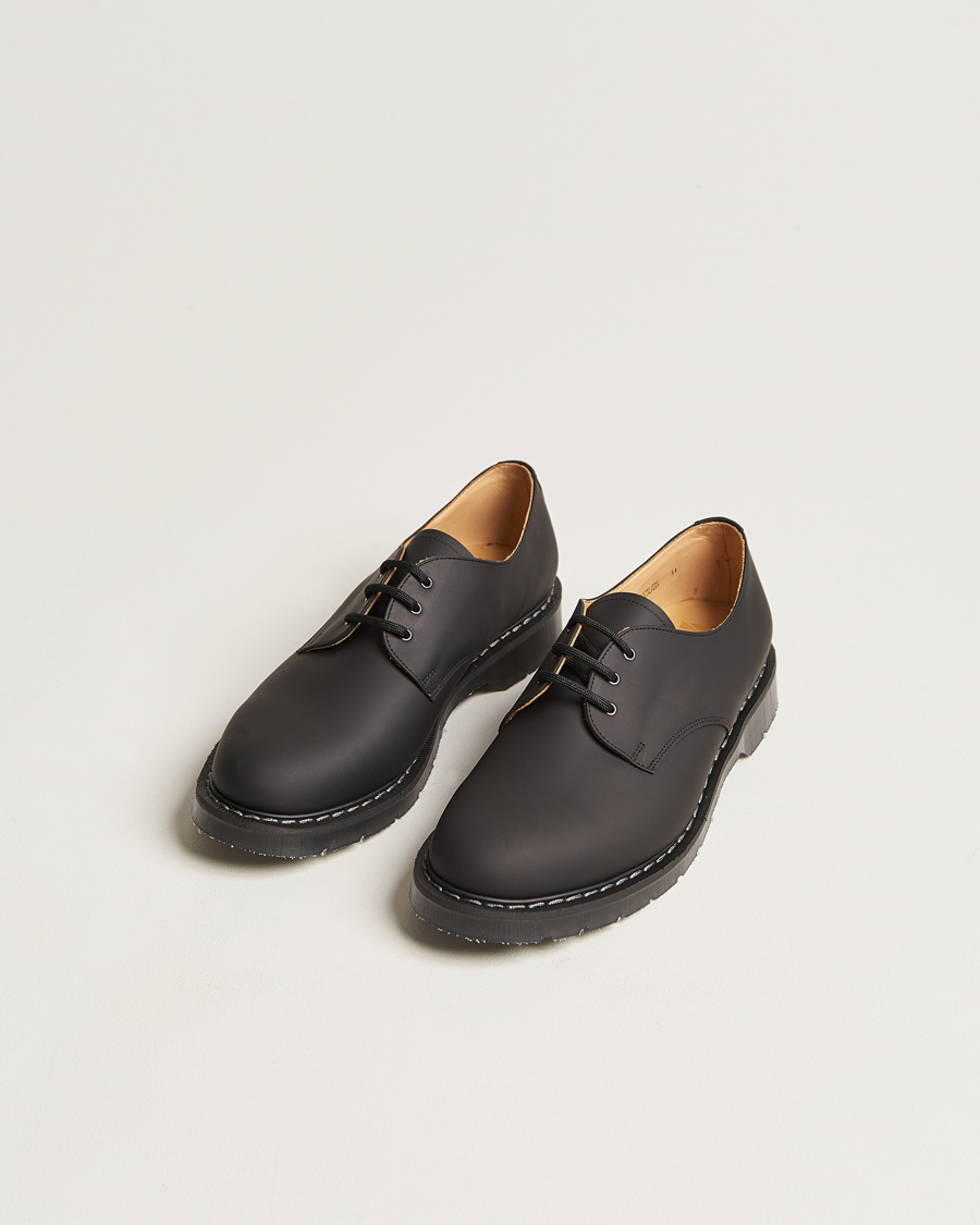 Herren | Kategorie | Solovair | 3 Eye Gibson Shoe Black Greasy