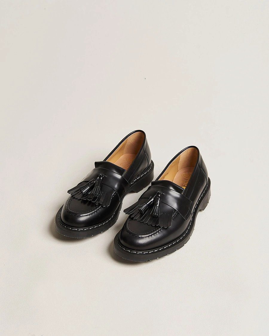 Herren | Solovair | Solovair | Tassel Loafer Black Shine